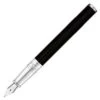 S.T. Dupont D-Initial Duotone Black And Chrome Fountain Pen -Office Supplies Store 111899 st dupont d initial duotone black and chrome fountain pen