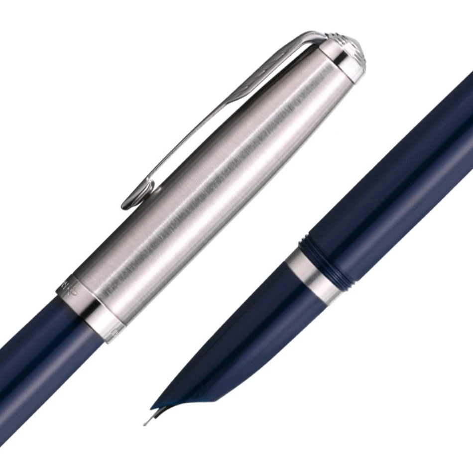 Parker 51 Midnight Blue And Chrome Fountain Pen 5 Parker 51 Midnight Blue And Chrome Fountain Pen - Image 3