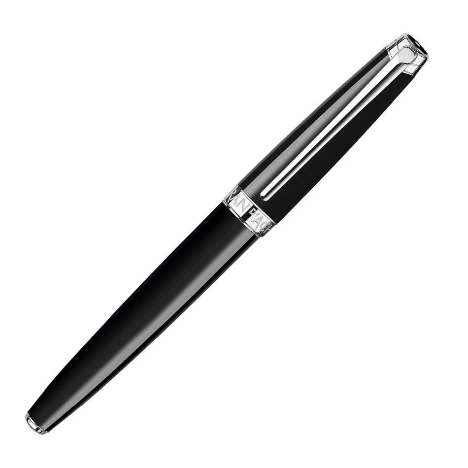 Caran D’ache Leman Ebony Black Silver Trim Rollerball Pen 4 Caran D’ache Leman Ebony Black Silver Trim Rollerball Pen - Image 2