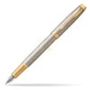 Parker Premium Warm Grey Gold Trim Fountain Pen -Office Supplies Store 1931684 l