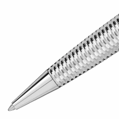 Montblanc Meisterstuck Geometry Solitaire Platinum Midsize Ballpoint Pen -Office Supplies Store 5581 615