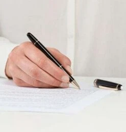 Montblanc Meisterstuck Classique Black Gold Trim Rollerball Pen -Office Supplies Store 5630 1443