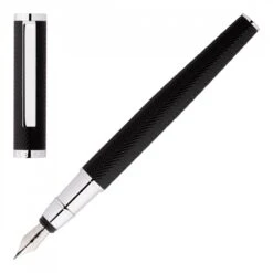 Hugo Boss Formation Herringbone Chrome Fountain Pen