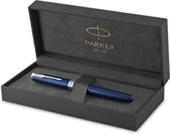 Parker Sonnet Blue Lacquer Chrome Trim Rollerball 6 Parker Sonnet Blue Lacquer Chrome Trim Rollerball -Office Supplies Store 81GiNfzOzCL. AC SY355