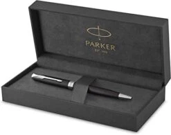 Parker Sonnet Matt Black Chrome Trim Ballpoint Pen -Office Supplies Store 81vRDUthC0L. AC SY355