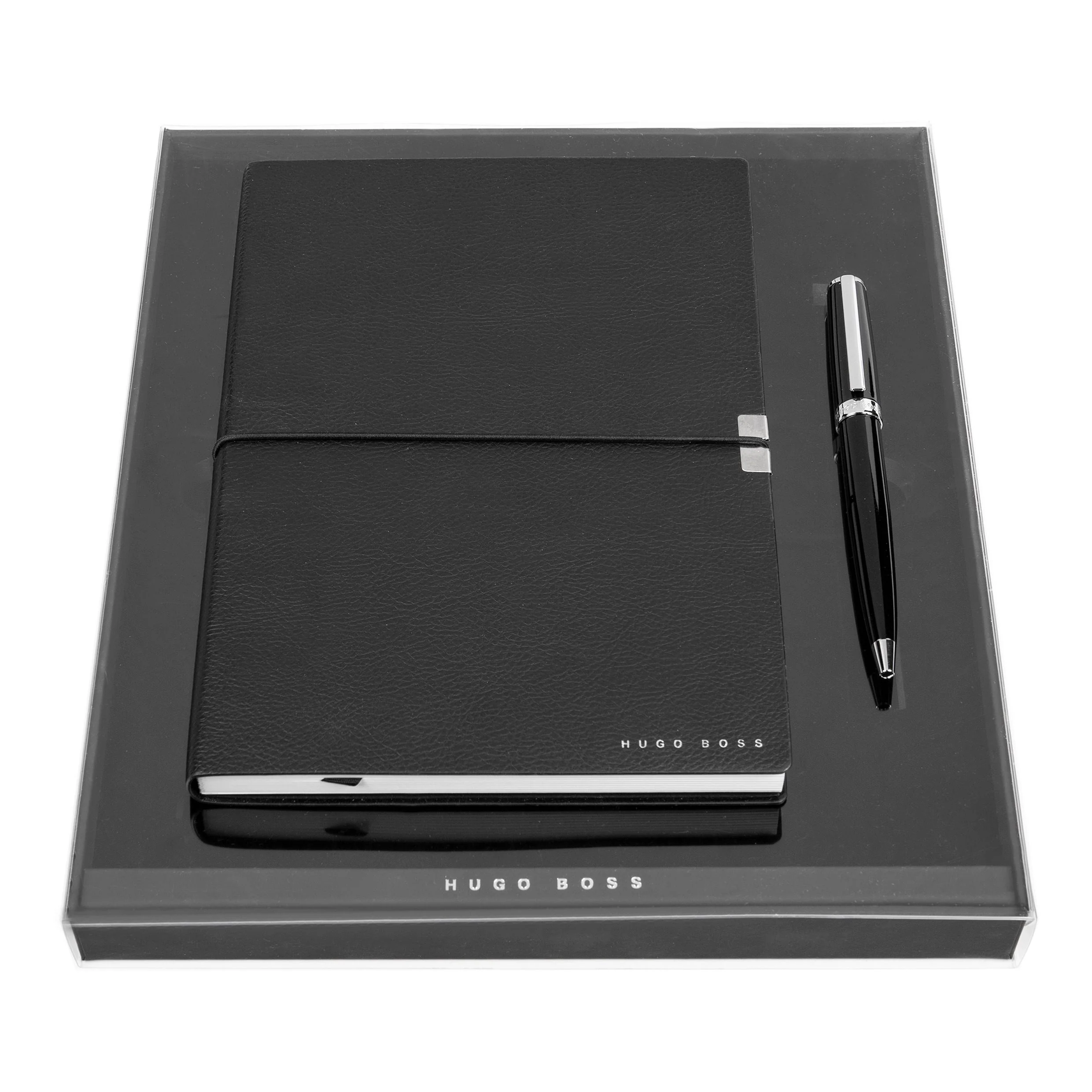 Hugo Boss Black Notebook & Ballpoint Pen Set 3 Hugo Boss Black Notebook & Ballpoint Pen Set