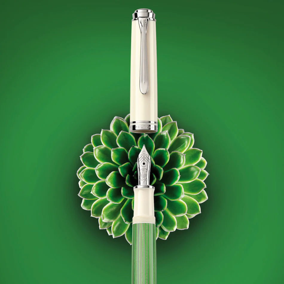 Pelikan Souveraen M605 Green And White Fountain Pen 7 Pelikan Souveraen M605 Green And White Fountain Pen - Image 5