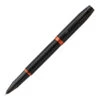 Parker IM Vibrant Rings Flame Orange PVD Rollerball -Office Supplies Store PR97895Parker IM Vibrant Rings Rollerball Pen Black Flame Orange P1