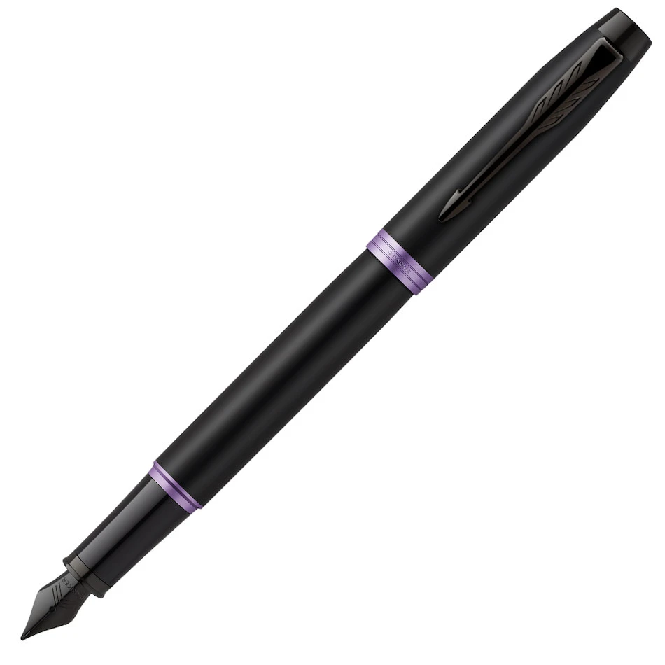 Parker IM Vibrant Rings Amethyst Purple PVD Fountain Pen 3 Parker IM Vibrant Rings Amethyst Purple PVD Fountain Pen