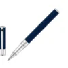 S.T. Dupont D-Initial Blue & Chrome Rollerball Pen -Office Supplies Store S.T. Dupont D Initial Rollerball pen Lacquer Blue Chrome Trim 262205 1.jpg