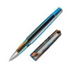 Tibaldi Infrangible Peacock Blue Rollerball Pen -Office Supplies Store TB90085Tibaldi Infrangible Rollerball Pen Peacock Blue with Stainless Steel Trim P1