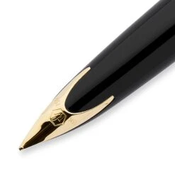 Waterman Carene Black Sea GT Fountain Pen -Office Supplies Store WT63805 Waterman Carene Fountain Pen Black Lacquer with Gold Trim DTL3 P2 1