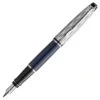 Waterman Expert Special Edition Deluxe Blue And Chrome Trim Fountain Pen -Office Supplies Store WT95027 ZZZ Waterman Expert Deluxe Fountain Pen Special Edition Blue with Chrome Trim P1 1