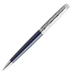 Waterman Hemisphere Special Edition Deluxe Blue And Chrome Trim Ballpoint Pen
