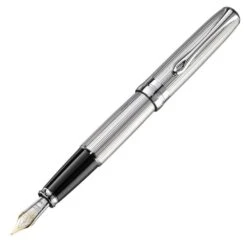 Diplomat Excellence A2 Guilloche Chrome 14ct Fountain Pen
