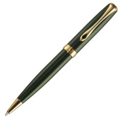 Diplomat Excellence A2 Evergreen Gold Trim Ballpoint Pen