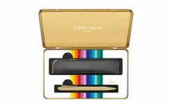 Caran D'Ache Caran D’Ache Ecridor Sunlight Set Ballpoint Pen And Leather Case -Office Supplies Store e set ecridor sunlight stylo bille etui en cuir caran d ache detail2 0