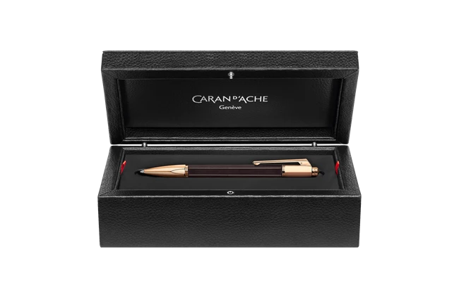 Caran D'Ache Caran D’Ache Varius Ebony Rose Gold Ballpoint Pen 4 Caran D'Ache Caran D’Ache Varius Ebony Rose Gold Ballpoint Pen - Image 2