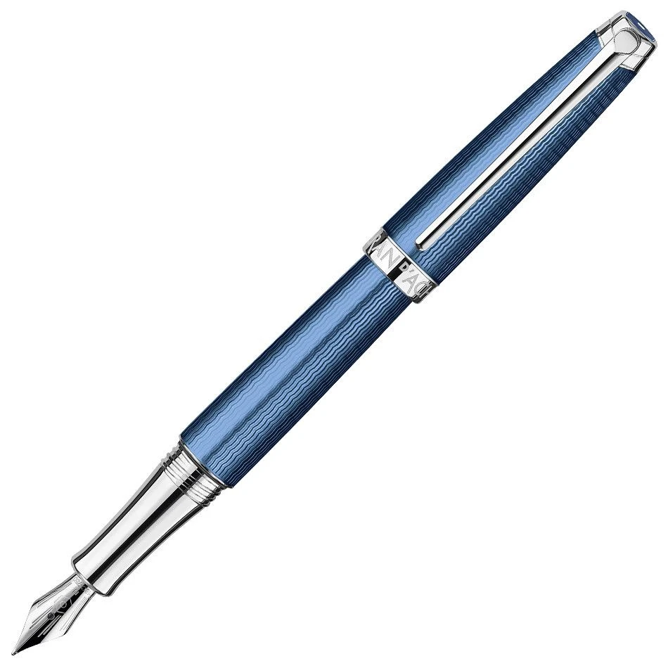 Caran D’Ache Leman Grand Blue Fountain Pen MEDIUM 3 Caran D’Ache Leman Grand Blue Fountain Pen MEDIUM