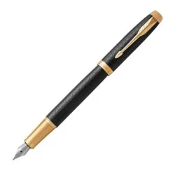 Parker IM Premium Black Gold Trim Fountain Pen