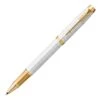 Parker® Parker IM Premium Pearl Gold Trim Rollerball 1 Parker® Parker IM Premium Pearl Gold Trim Rollerball -Office Supplies Store im prm pearlwhite rb 2