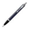 Parker IM Matte Blue Chrome Trim Ballpoint Pen -Office Supplies Store immattebluebp