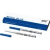 Montblanc Royal Blue Ballpoint Pen Twin Pack Refill- Medium Nib 1 Montblanc Royal Blue Ballpoint Pen Twin Pack Refill- Medium Nib -Office Supplies Store mnt 031 montblanc writing accessories refills 2 ballpoint pen refills m royal blue 124493