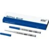 Montblanc Royal Blue Ballpoint Pen Twin Pack Refill- Fine Nib -Office Supplies Store montblanc fine royal blue ballpoint refill 1
