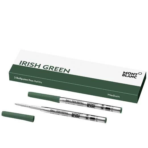 Montblanc Irish Green Ballpoint Pen Twin Pack Refill 3 Montblanc Irish Green Ballpoint Pen Twin Pack Refill