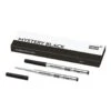 Montblanc Mystery Black Ballpoint Pen Twin Pack Refill- Fine Nib -Office Supplies Store mystery black