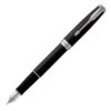 Parker Sonnet Matt Black Chrome Trim Fountain Pen -Office Supplies Store pa1125763med parker sonnet matt black palladium trim fountain pen