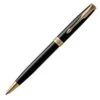 Parker Sonnet Black Lacquer Gold Trim Ballpoint Pen -Office Supplies Store pa1225751000 parker sonnet lacquer black gold trim ball pen