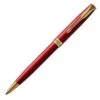 Parker Sonnet Red Lacquer Gold Trim Ballpoint Pen -Office Supplies Store pa1225756000 parker sonnet red lacquer gold trim ball pen