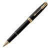 Parker Sonnet Matt Black Gold Trim Rollerball -Office Supplies Store pa1325760000 parker sonnet matt black gold trim rollerball