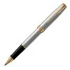 Parker Sonnet Stainless Steel Gold Trim Rollerball -Office Supplies Store pa1325766000 parker sonnet stainless steel gold trim rollerball