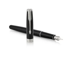 Parker Sonnet Black Lacquer Chrome Trim Fountain Pen 7 Parker Sonnet Black Lacquer Chrome Trim Fountain Pen -Office Supplies Store parker sonnet gloss black chrome trim fountain pen alt.jpg