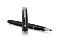 Parker Sonnet Matt Black Chrome Trim Rollerball -Office Supplies Store parker sonnet matt black chrome trim rollerball pen alt.jpg