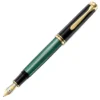Pelikan Souveraen M800 Black And Green Fountain Pen -Office Supplies Store pelikan souveran m800 fountain pen green striated 830870 1728x.jpg