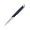 S.T. Dupont Defi Millennium Silver & Navy Ballpoint Pen -Office Supplies Store s t dupont paris defi millenium blue silver ballpoint pen side