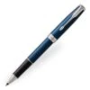 Parker Sonnet Blue Lacquer Chrome Trim Rollerball -Office Supplies Store sonnetbluerb 1