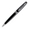 Waterman Expert Black Lacquer CT Ballpoint Pen -Office Supplies Store wa1217503000 waterman expert 3 lacquer black chrome trim ball pen
